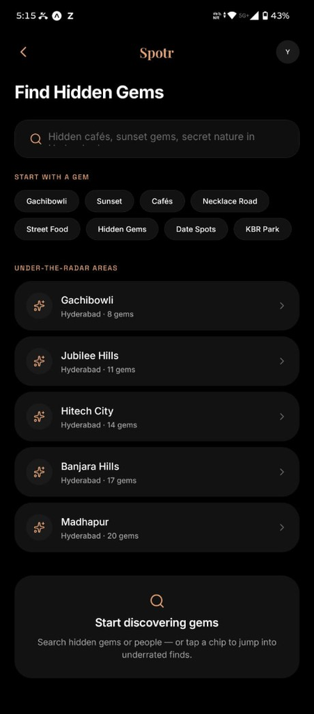 Search for hidden gems